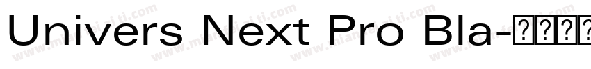 Univers Next Pro Bla字体转换